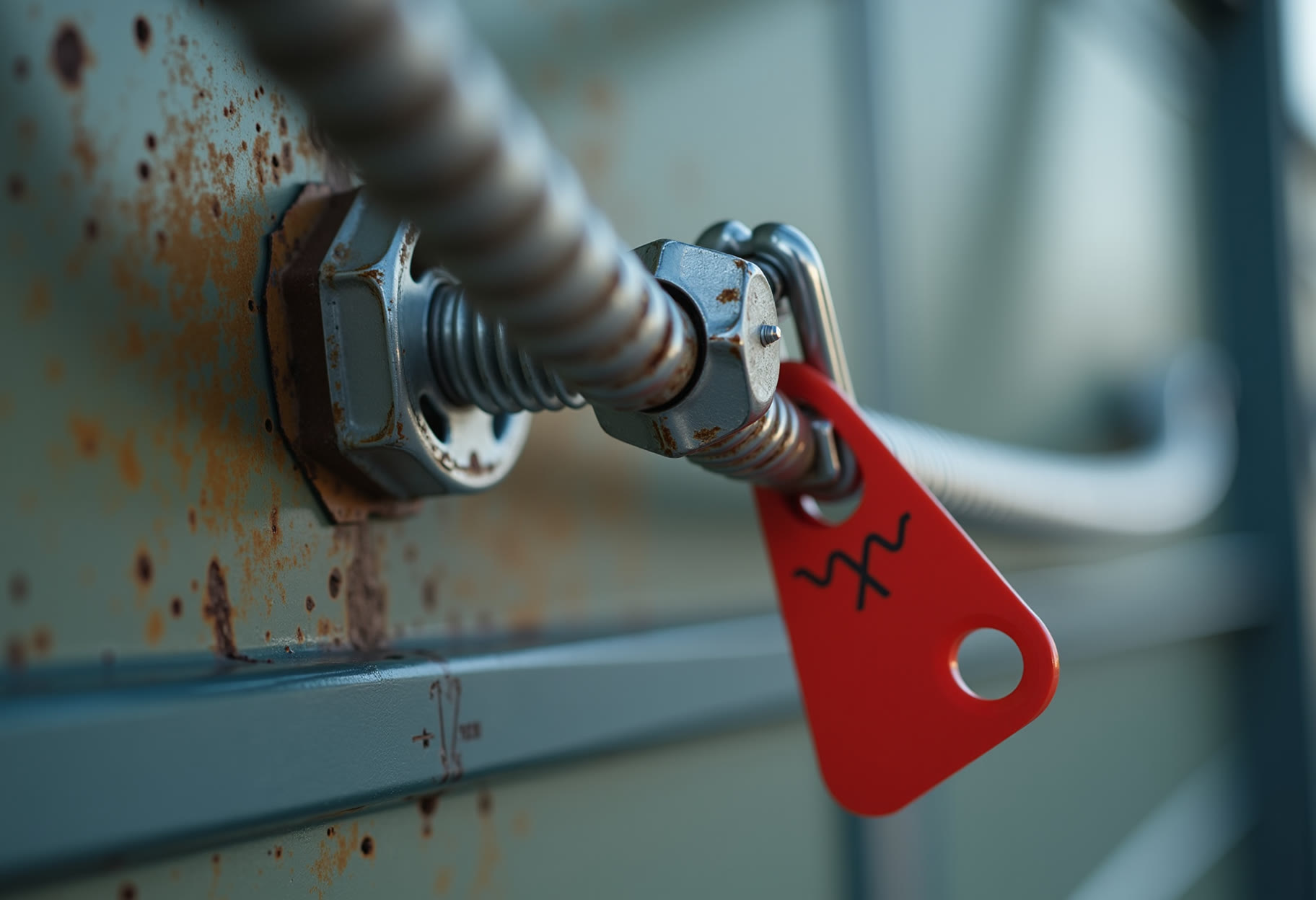 Protruding bolt flagged for repair
